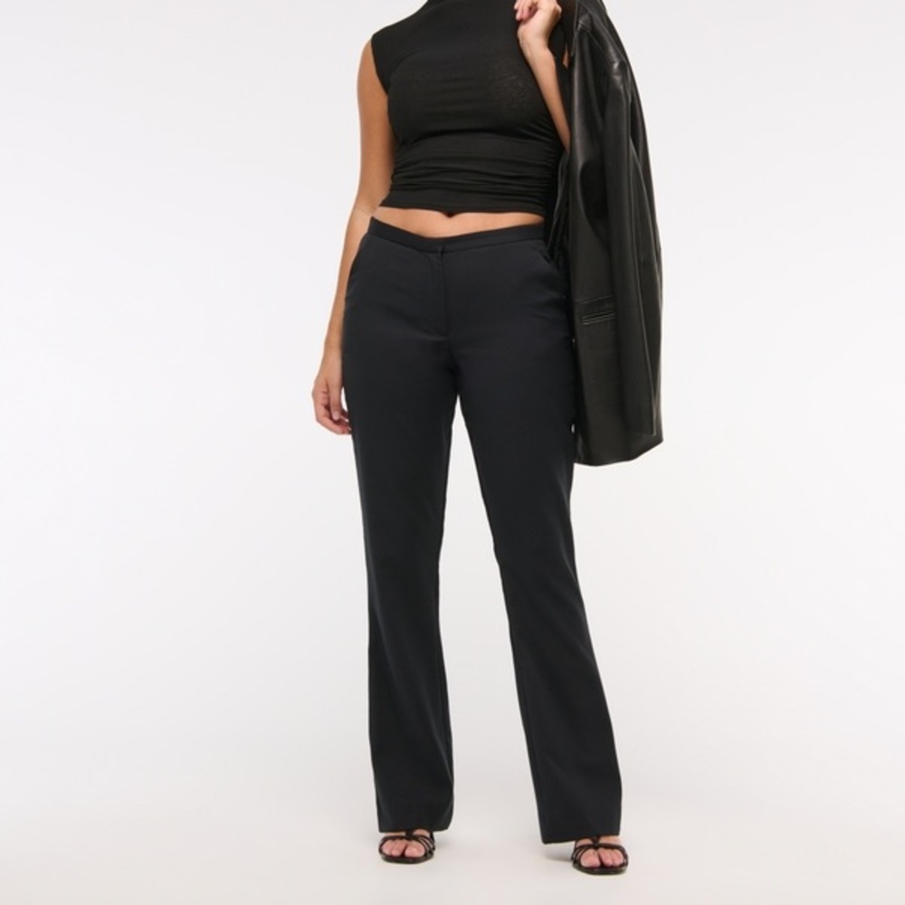 Abercrombie & Fitch curve love low rise tailored boot cut trousers